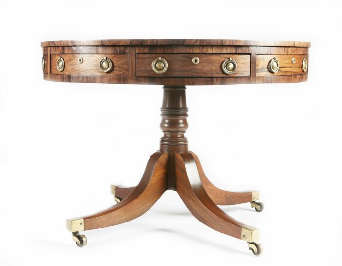 English Georgian Drum Table