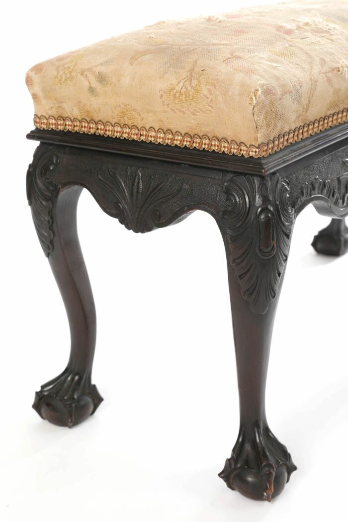 English Tapestry Stool - Image 3