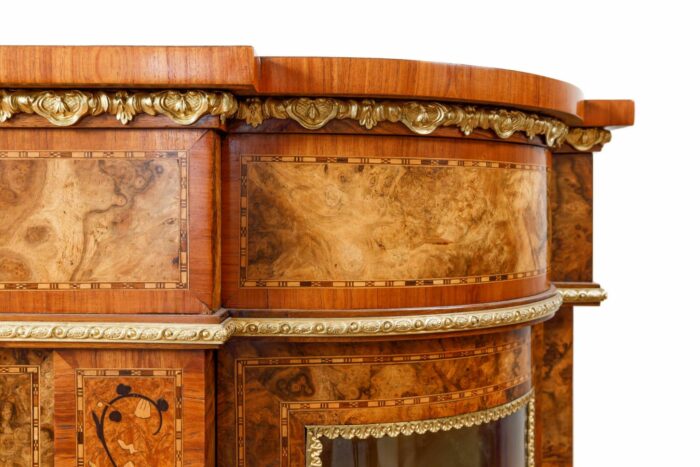 English Walnut Side Cabinet - Image 7