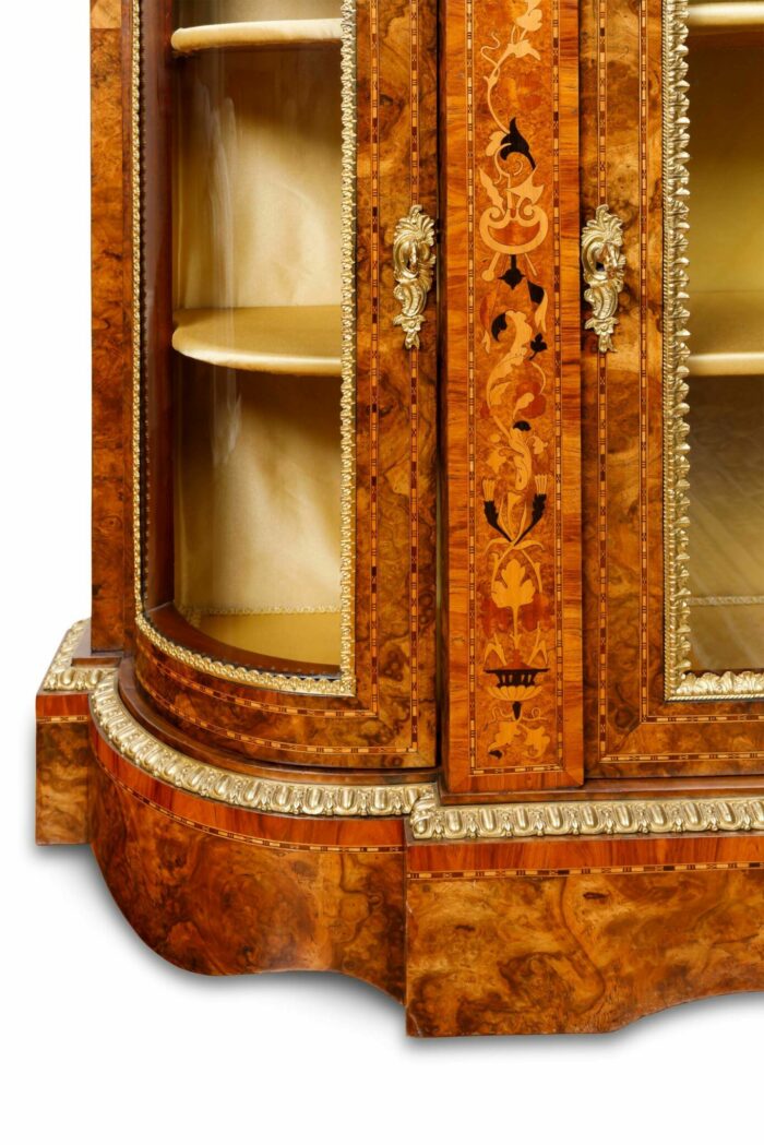 English Walnut Side Cabinet - Image 4