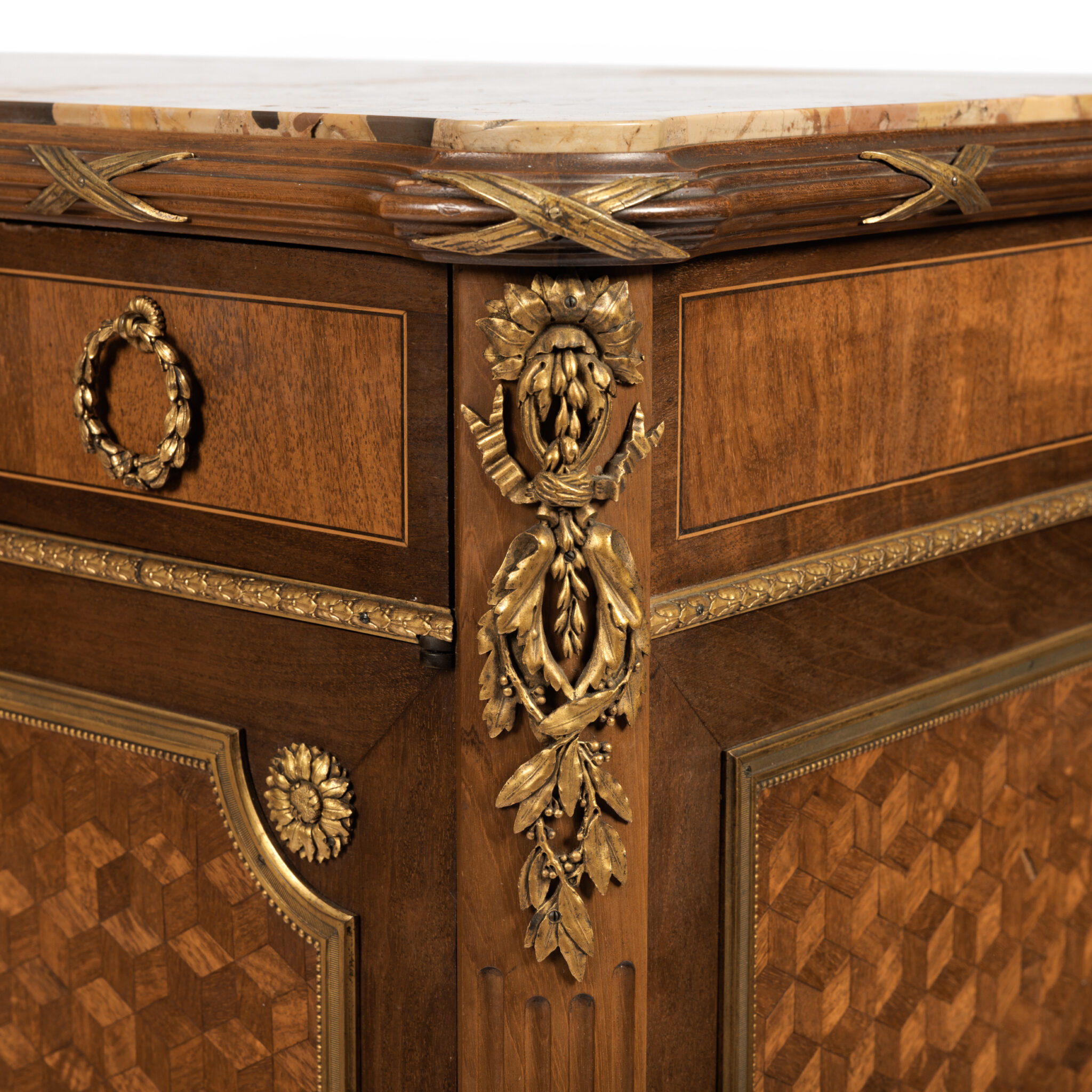 Exceptional 19th Century French Parquetry Side Cabinet 2307R 5 1 scaled