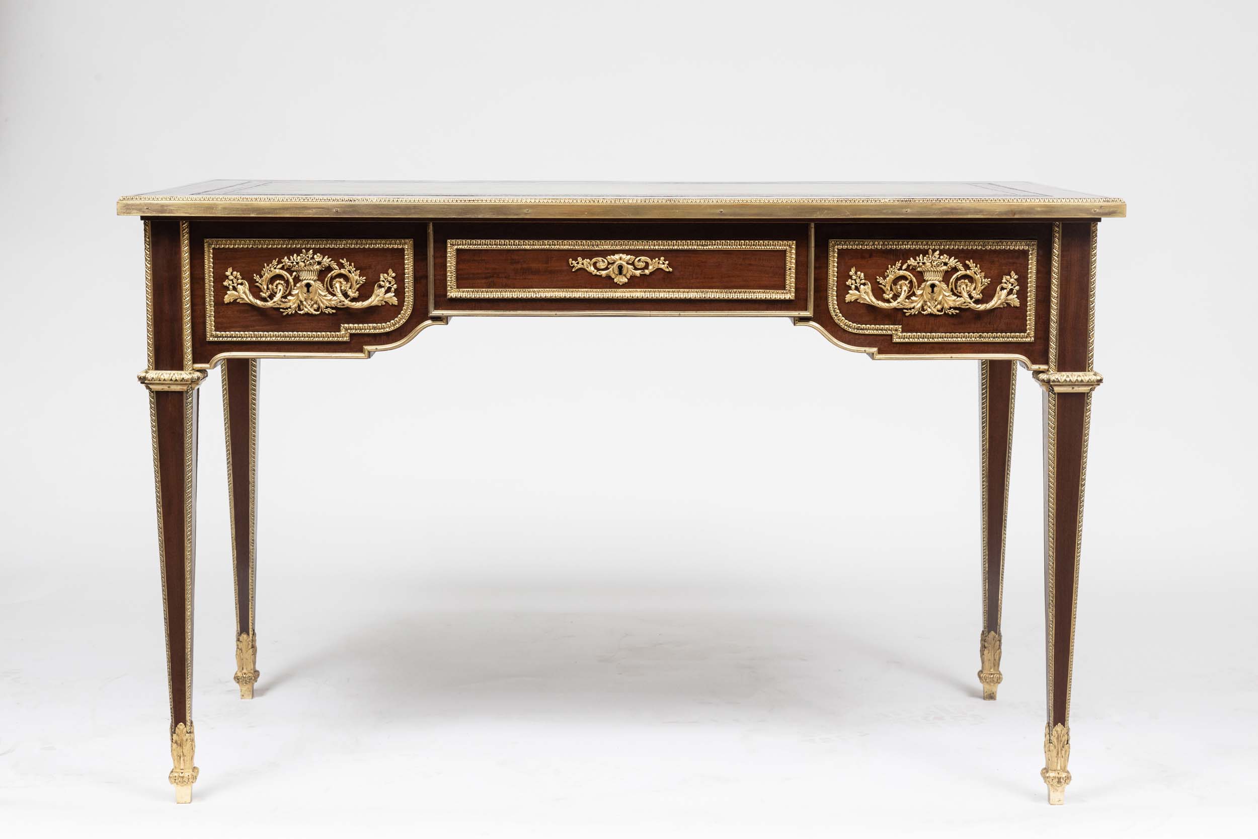 The Best of 2023 6 Exceptional French Antique Mahogany Writing Table 2130O 1 1