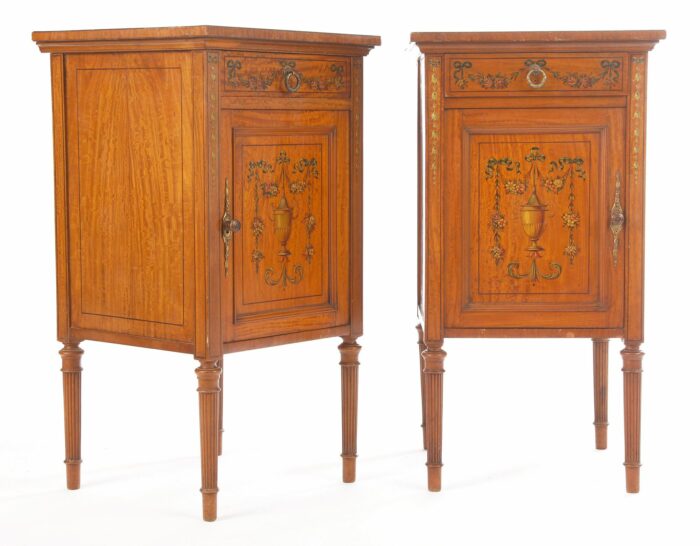 Exceptional French Hand Painted Queen Bedroom Suite - Image 10