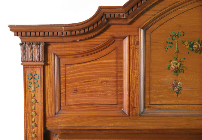 Exceptional French Hand Painted Queen Bedroom Suite - Image 11