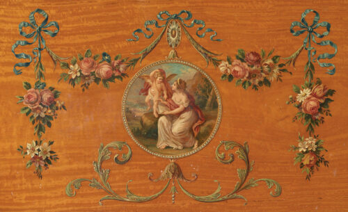 Exceptional French Hand Painted Queen Bedroom Suite 2114O n 1