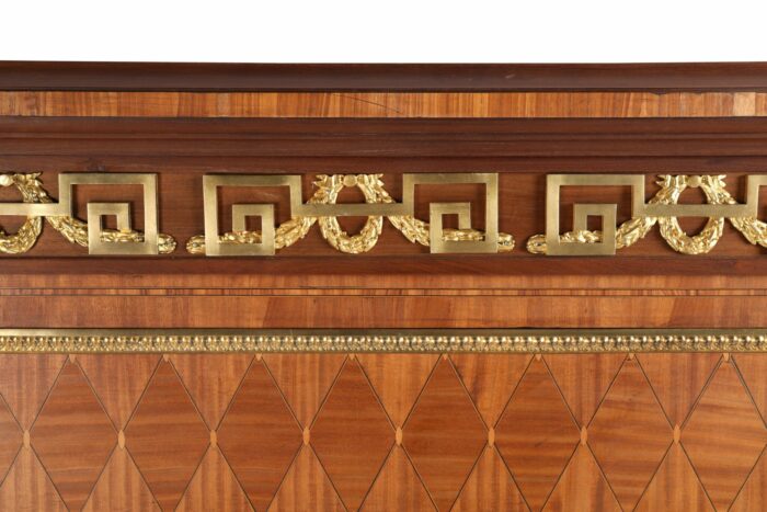 Exceptional French Marquetry Queen Bed - Image 8