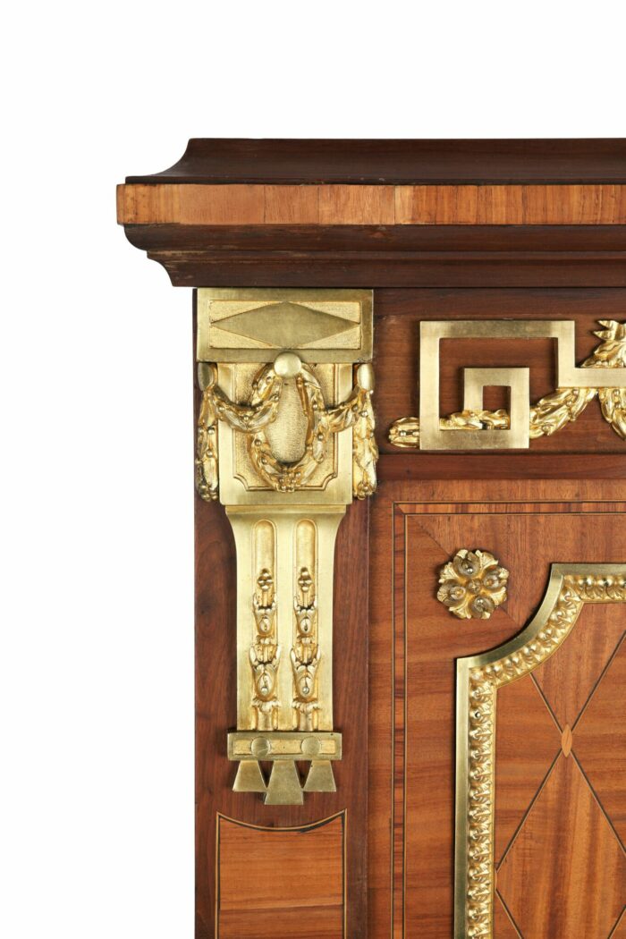 Exceptional French Marquetry Queen Bed - Image 7