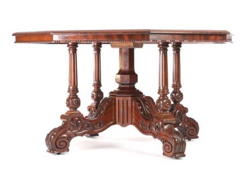 Fine 19th Century English William IV Mahogany Centre Table 22L126 a