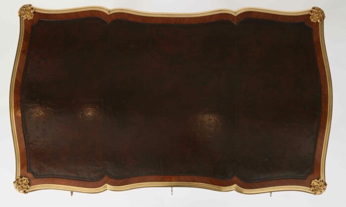 Antique French Serpentine Louis XV Writing Table - Image 10