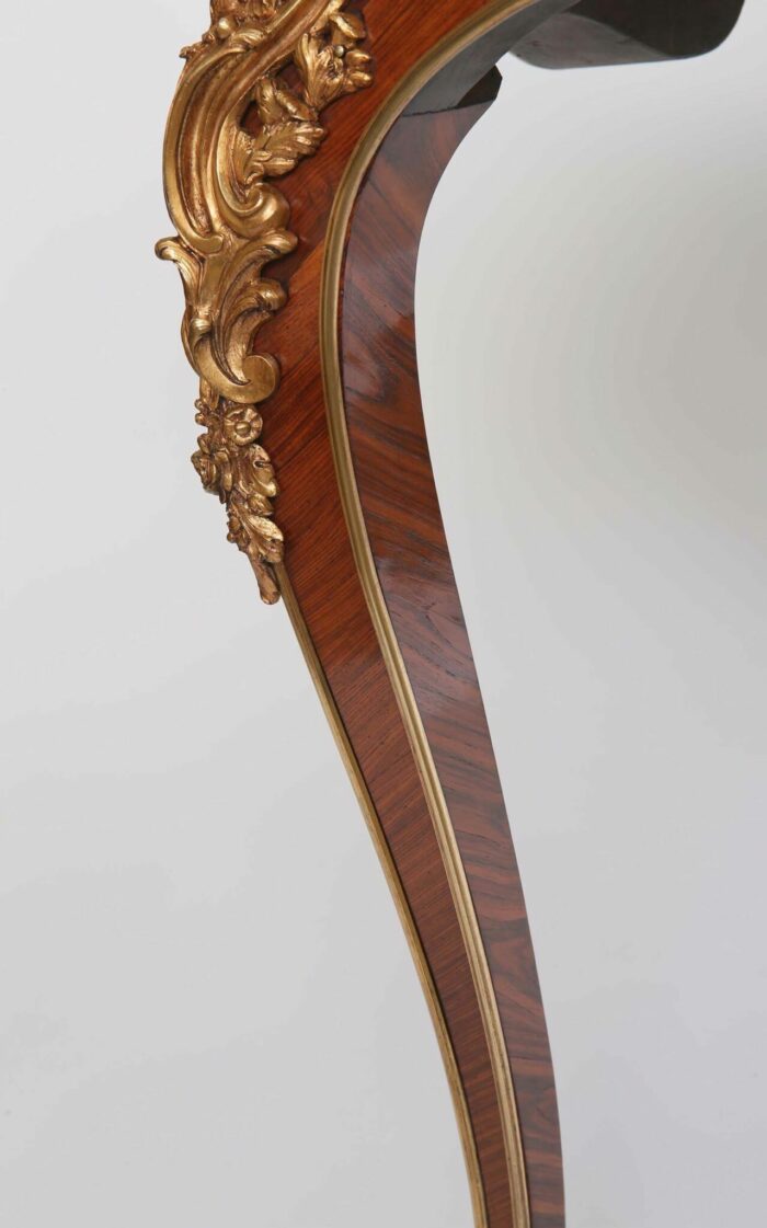 Antique French Serpentine Louis XV Writing Table - Image 8
