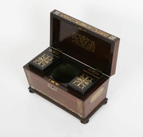 Fine Brass Inlaid Tea Caddy 47 b scaled