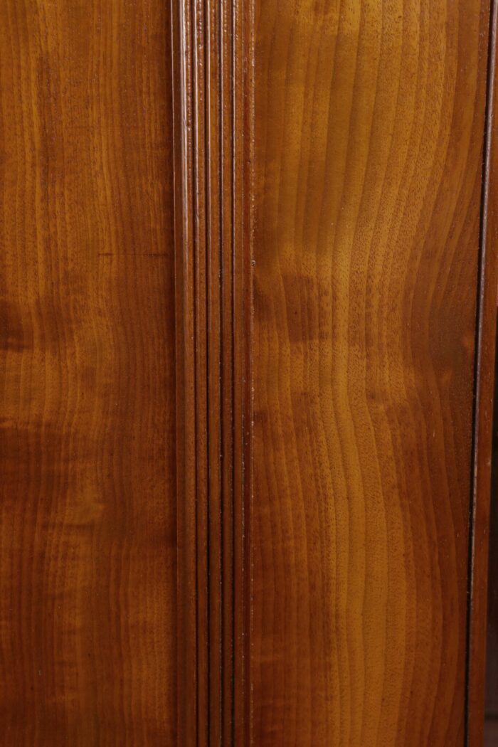 English Mahogany Bookcase Three Door - Image 9
