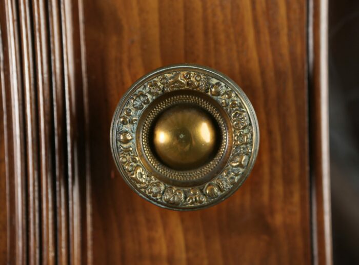 English Mahogany Bookcase Three Door - Image 6