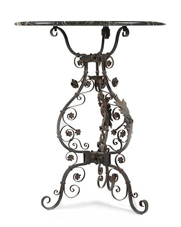 French Antique Iron Garden Table 22L96 6