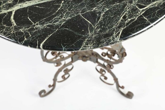 French Antique Iron Garden Table - Image 3