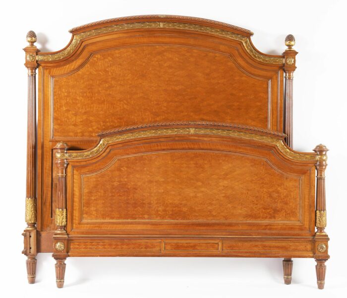 French-Antique-Parquetry-Bed