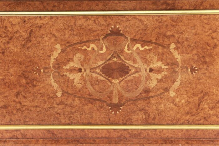 French Art Deco Amboyna Queen Size Bed - Image 3