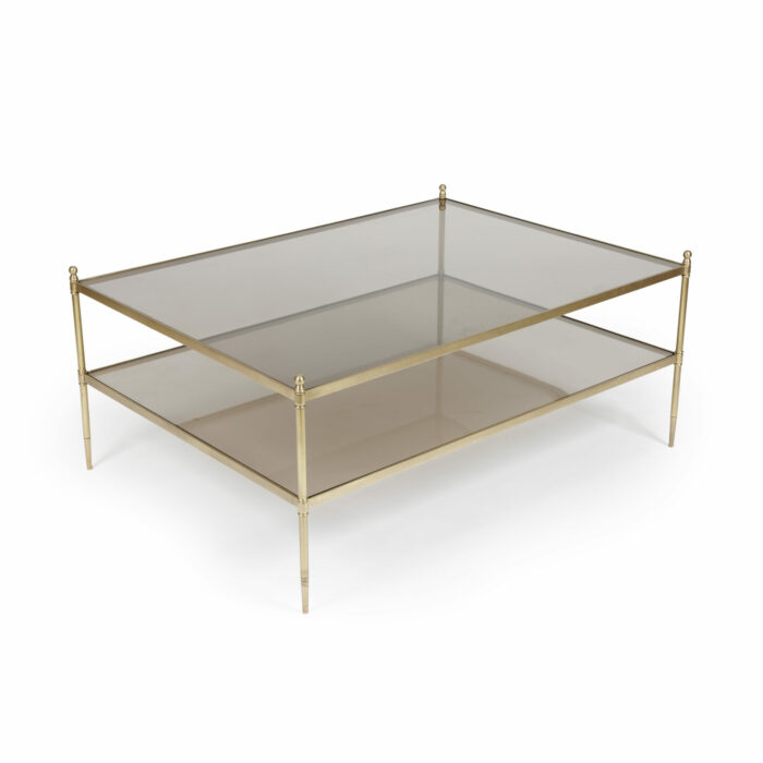 Mid 20th Century French Brass Coffee Table
