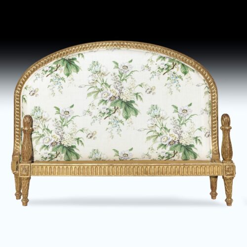 French Gilded Queen Size Bed 2010N 001 scaled