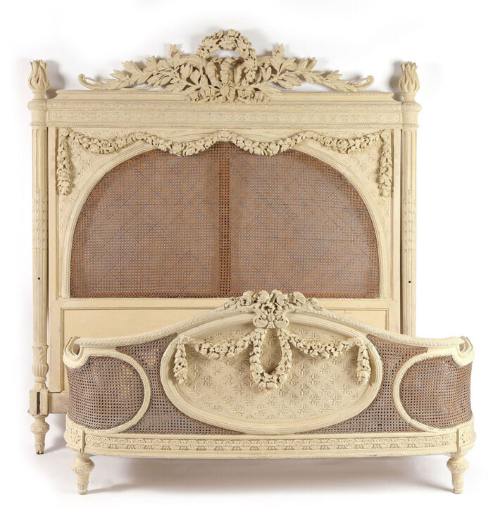 French Louis XVI Cane Queen Bed - Image 2