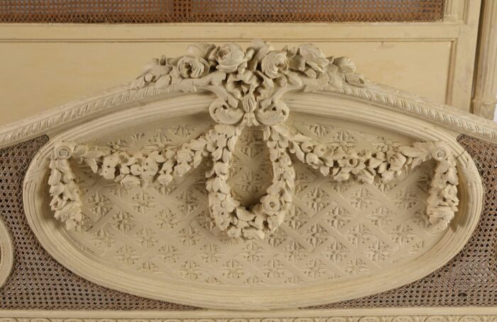 French Louis XVI Cane Queen Bed - Image 7