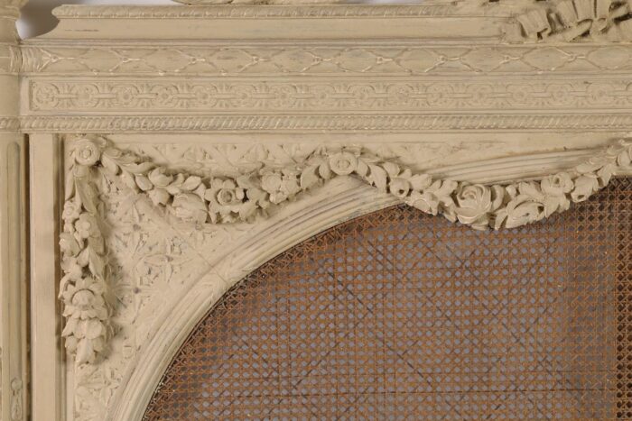 French Louis XVI Cane Queen Bed - Image 4
