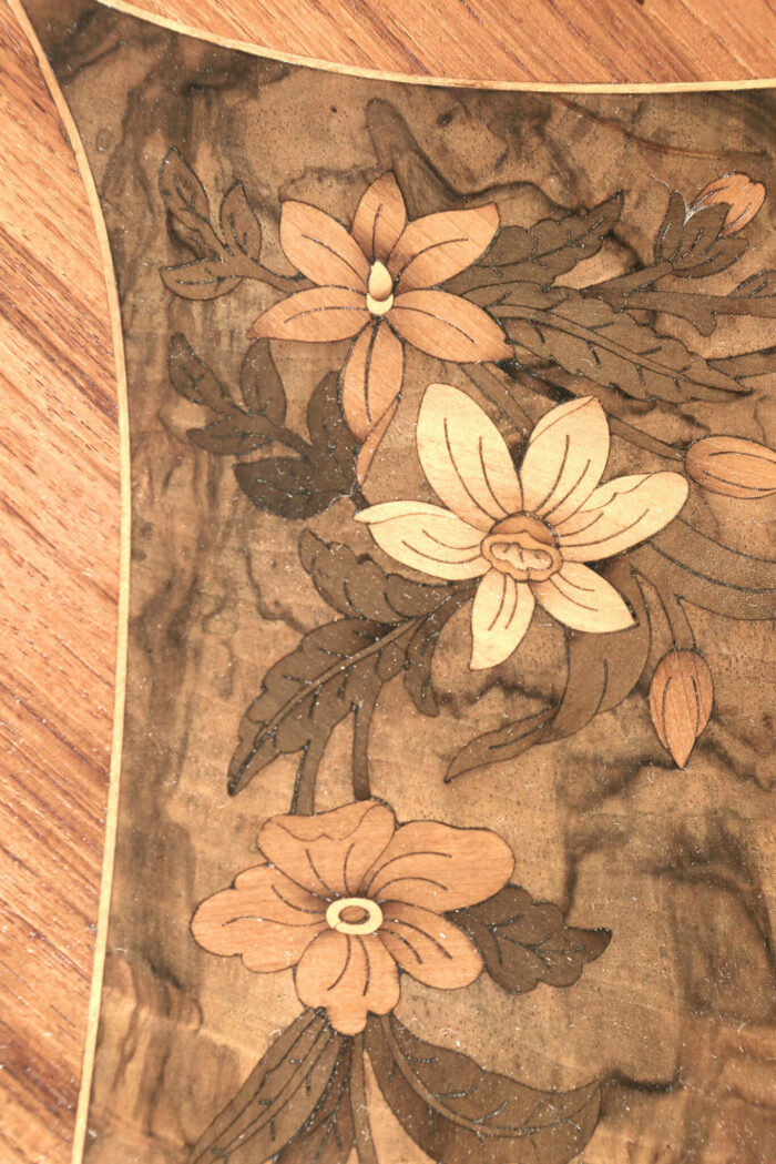 French Marquetry Card Table - Image 5