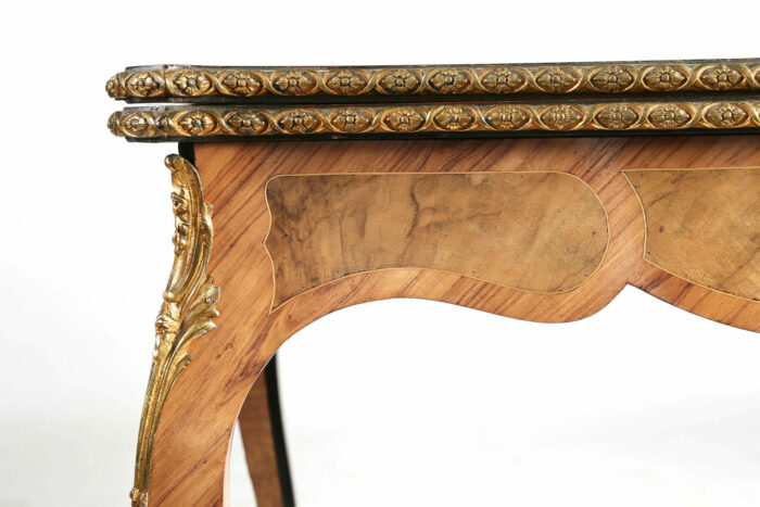 French Marquetry Card Table - Image 8