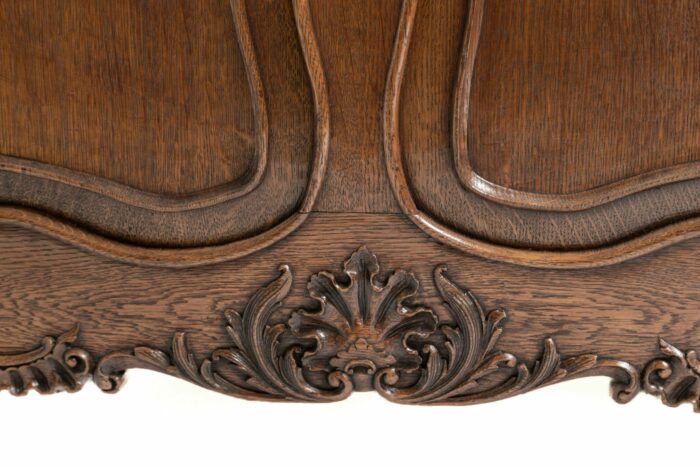Antique French Oak Partners Desk - Image 3