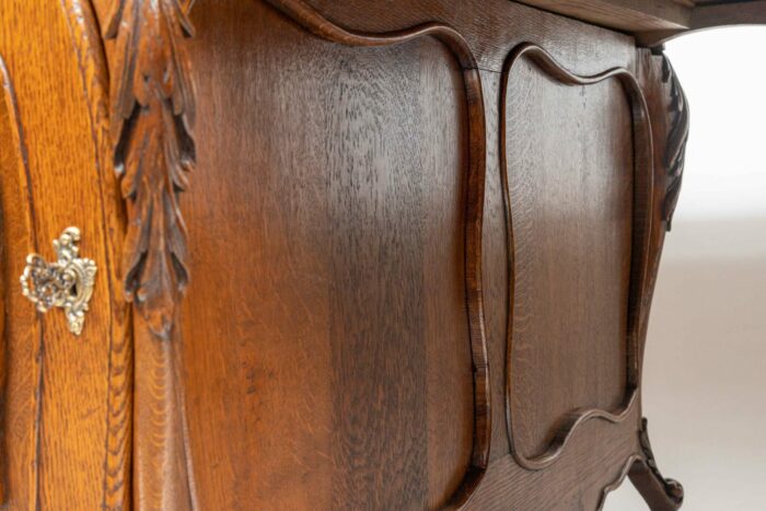Antique French Oak Partners Desk - Image 12