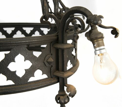 French wrought iron antique chandelier py153 01 scaled