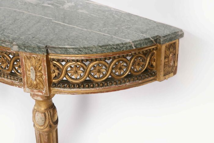 Gilded Demi Lune Console Table - Image 2