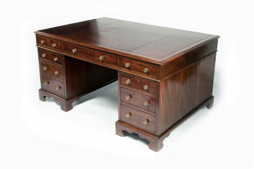Large-English-Mahogany-Partners-Desk