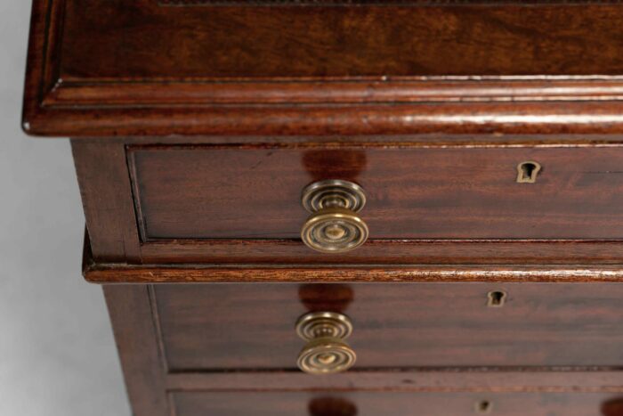 Large English Mahogany Partners Desk - Image 5
