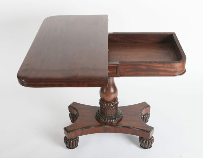 Late Regency Mahogany Card Table - Image 9