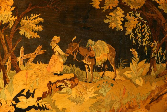 Marquetry Centre Table - Image 3