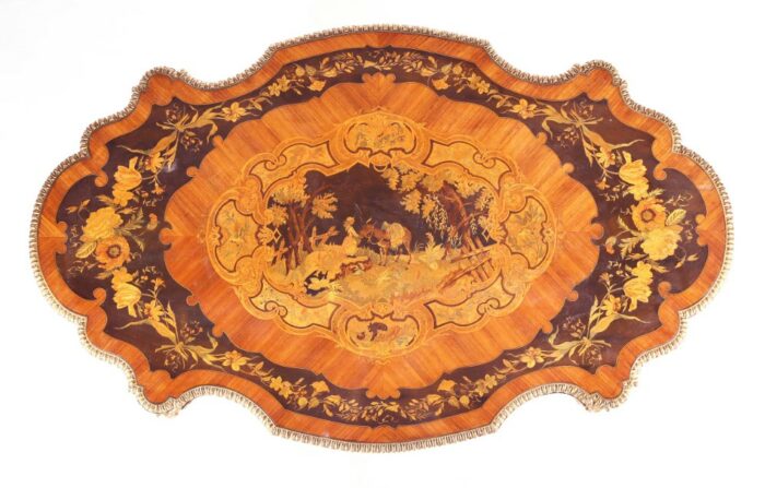 Marquetry Centre Table - Image 7