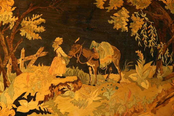 Marquetry Centre Table - Image 8