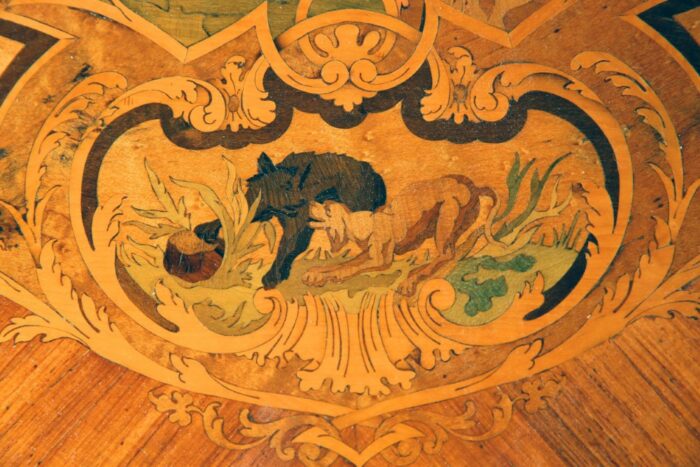 Marquetry Centre Table - Image 9