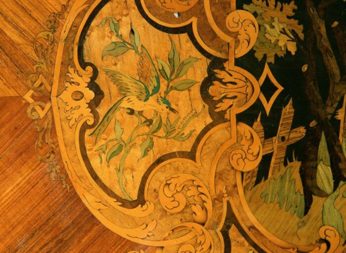 Marquetry Centre Table - Image 10