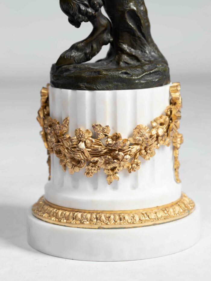Pair 19th Century French Marble Candelabra - Image 3