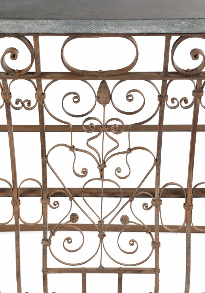 Pair 19th Century French Iron Console Tables - Image 8