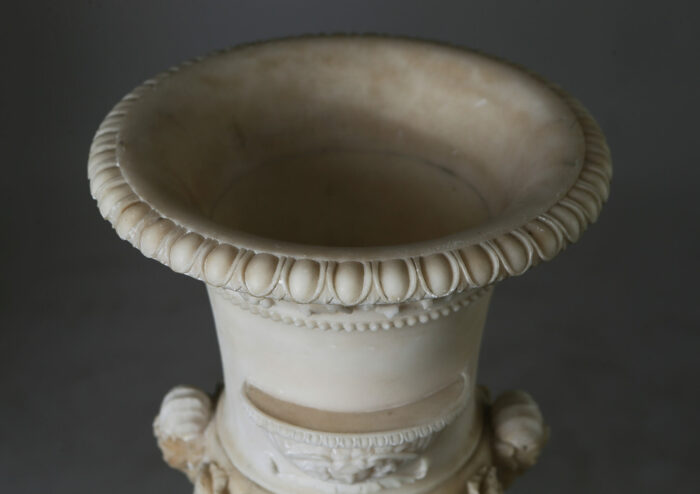 Pair Alabaster Urns - Image 5