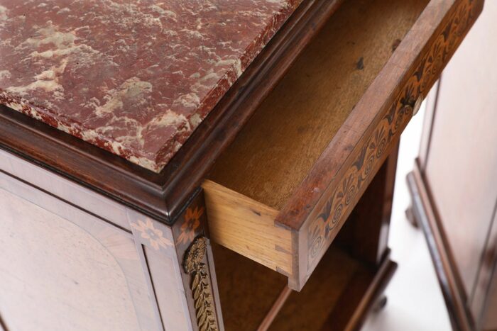 Pair French Art Deco Bedside Tables - Image 9