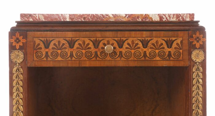 Pair French Art Deco Bedside Tables - Image 8