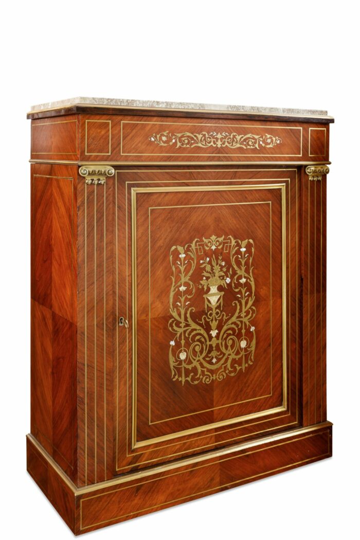 Pair French Pier Cabinets - Image 7