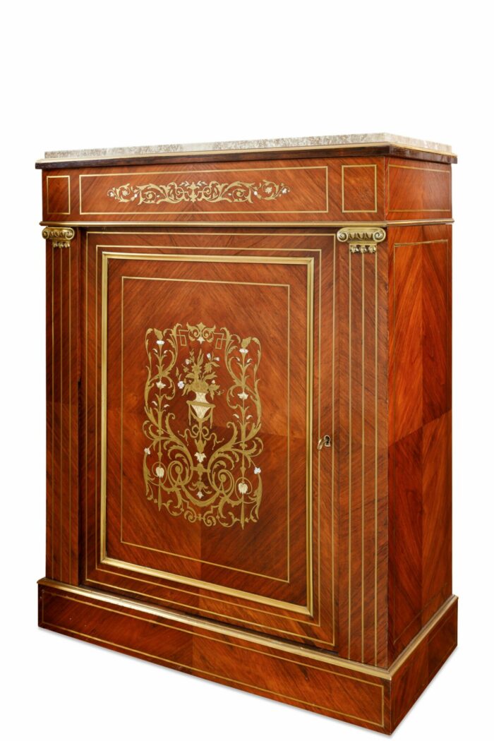 Pair French Pier Cabinets - Image 5