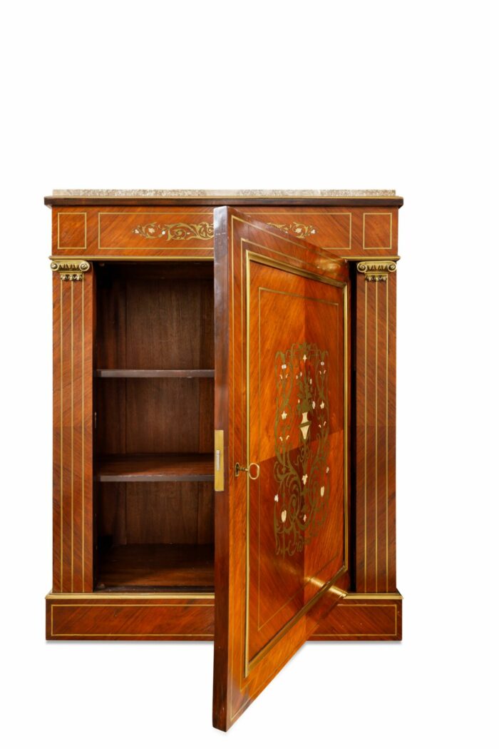 Pair French Pier Cabinets - Image 3
