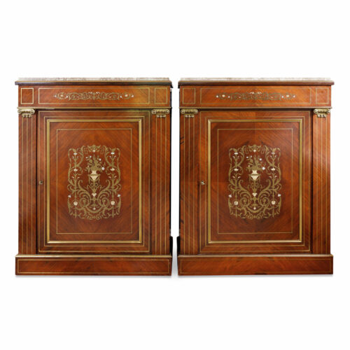 Pair French Pier Cabinets