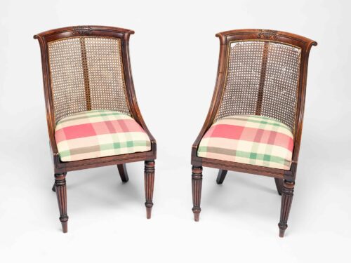 Pair of 19th Century English Regency Desk Chairs 2317Q a scaled